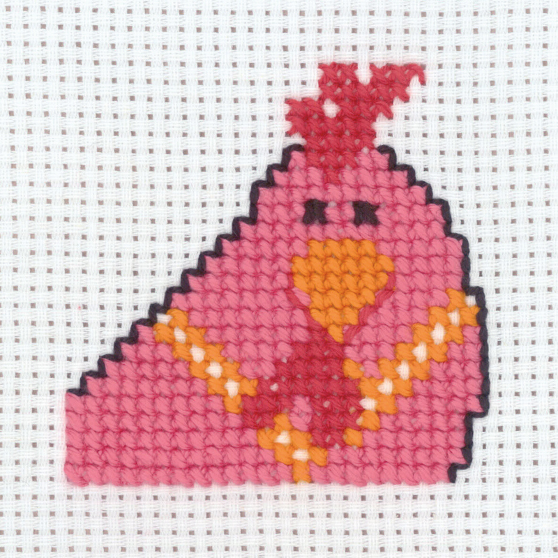 Kit de Broderie Poule 8 x 8 cm
