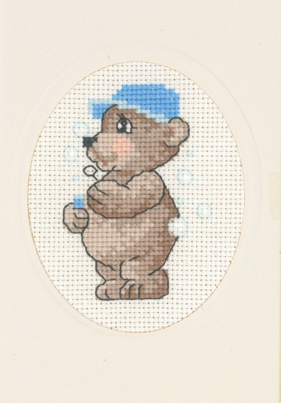 Kit de broderie Ourson bobble 9 x 13 cm