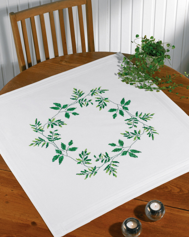 Kit de Broderie Feuilles XXX 80x80 cm