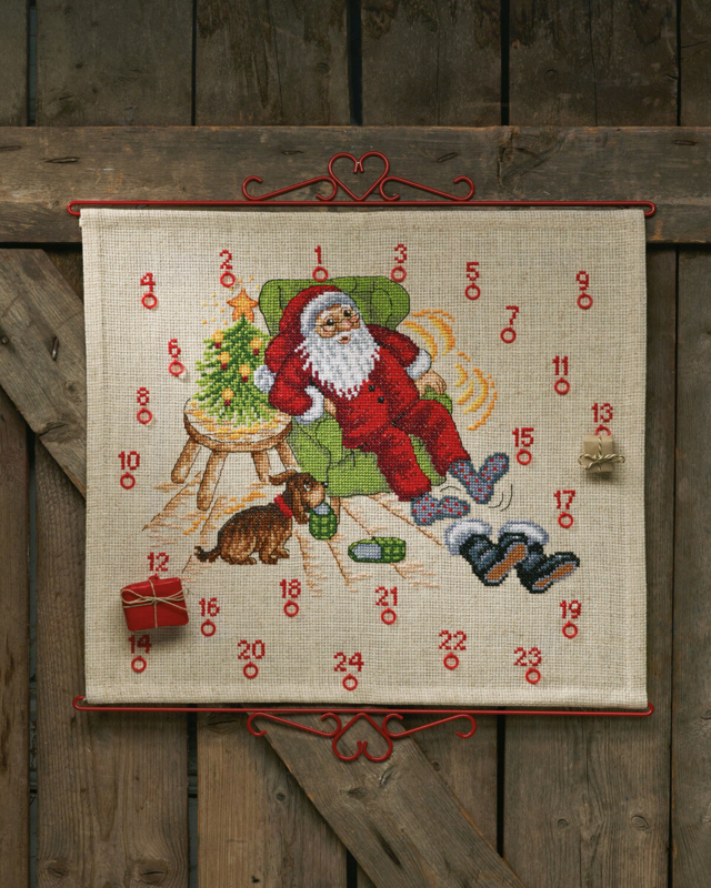 Kit de broderie Père Noël fauteuil B 5125/58 58 x 52 cm
