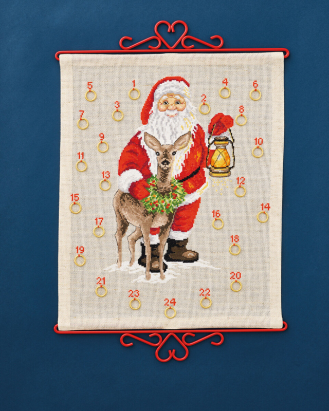 Kit de broderie Père Noël et Renne 35 x 43 cm B5125/35