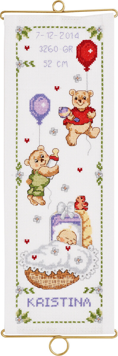 Kit de broderie Kristina baptême M/5188/14 14 x 40 cm