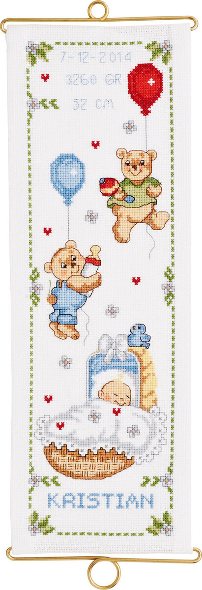 Kit de broderie Kristian baptême M/5188/14 14 x 40 cm
