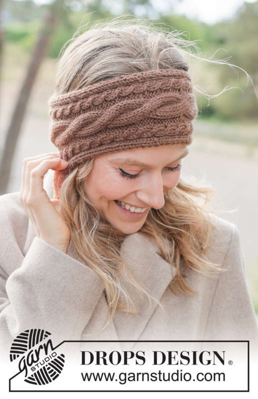 261-51 Toffee Twist Headband by DROPS Design