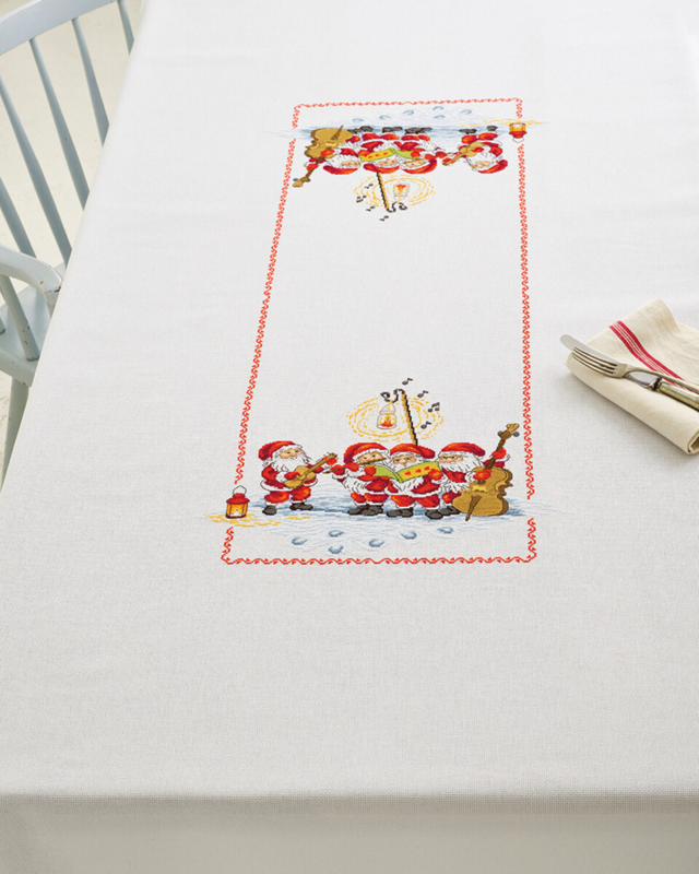 Kit de broderie Lutins d'orchestre 140 x 230 cm