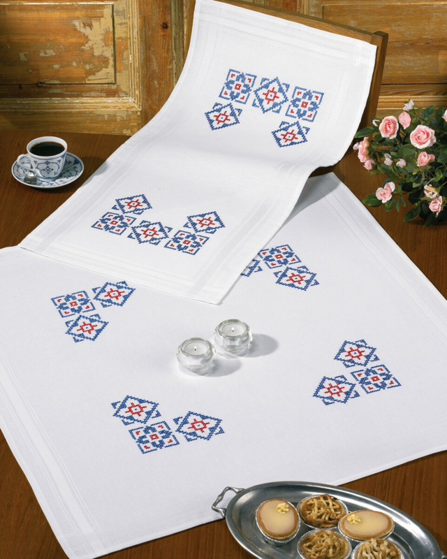 Kit de Broderie Couronne de Fleurs XXX 40 x 80 cm