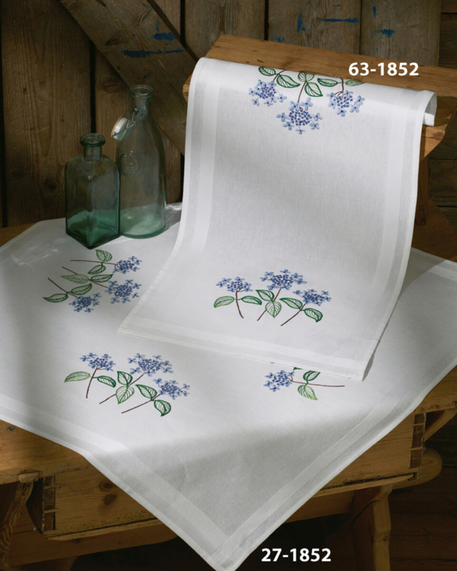 Kit de broderie Hortensia 40 x 80 cm