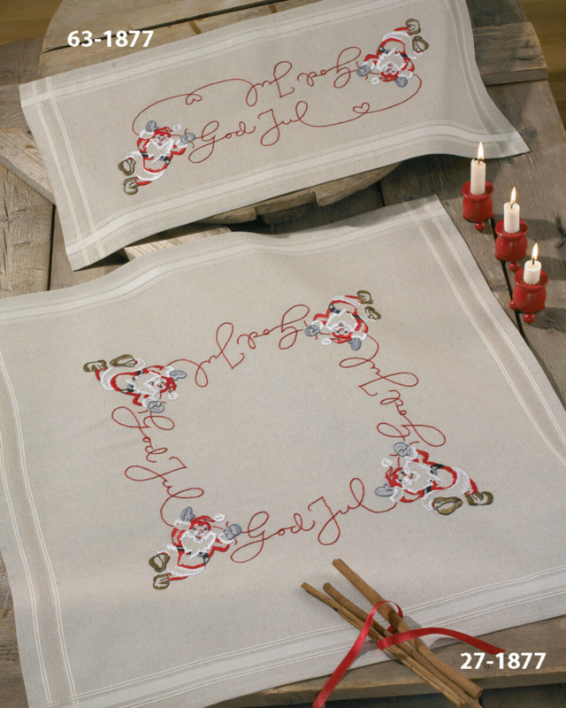 Kit de broderie Joyeux Noël 40 x 80 cm