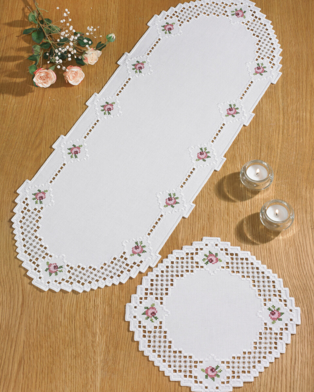Kit de Broderie Hardanger Rond 30 x 79 cm