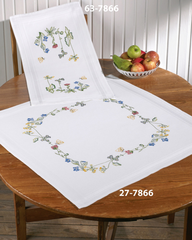 Kit de broderie Amandiers 40 x 80 cm