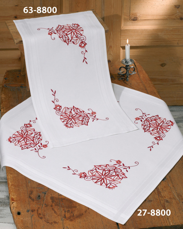 Kit de Broderie Redwork 40 x 80 cm