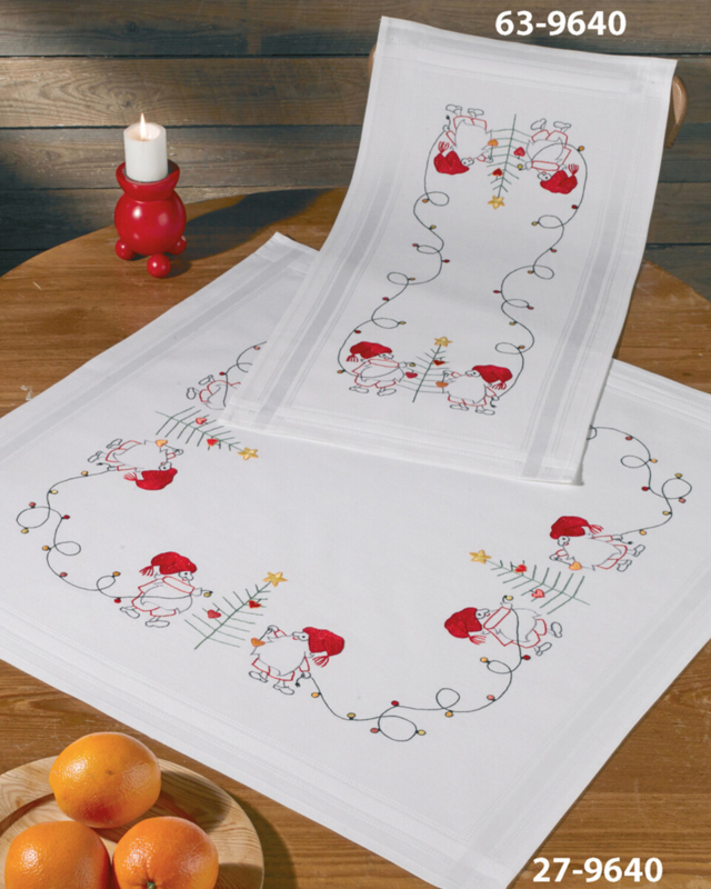 Kit de broderie Décorations de Noël 40 x 80 cm