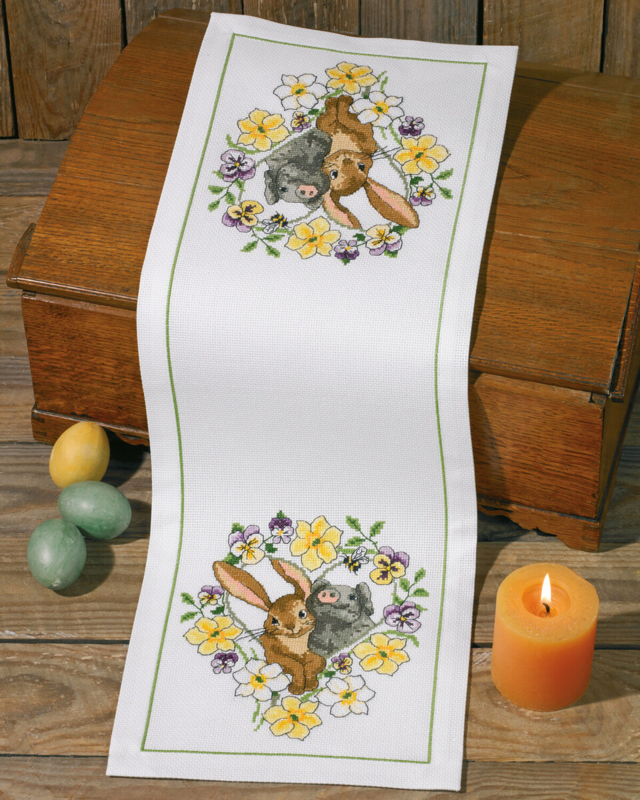 Kit de broderie Nouveaux amis 24 x 68 cm