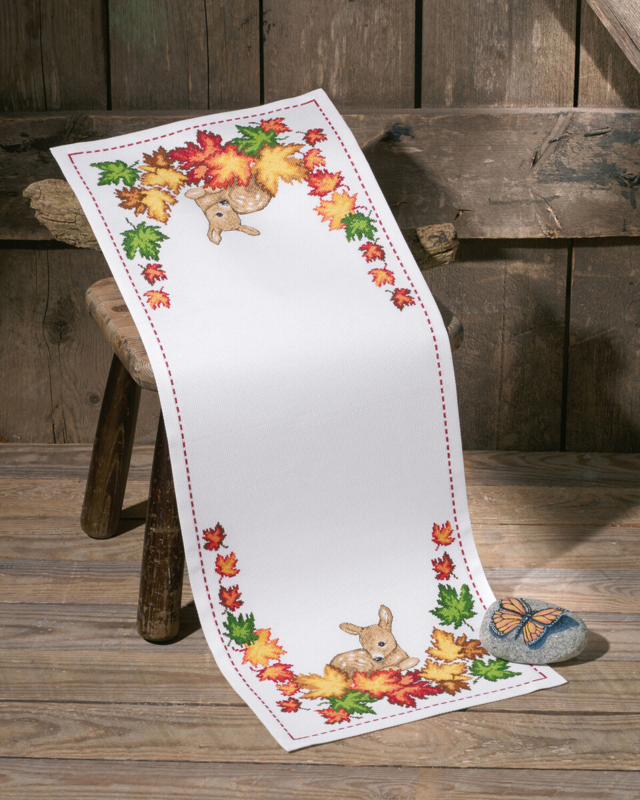 Kit de Broderie Automne avec Faon 31 x 80 cm