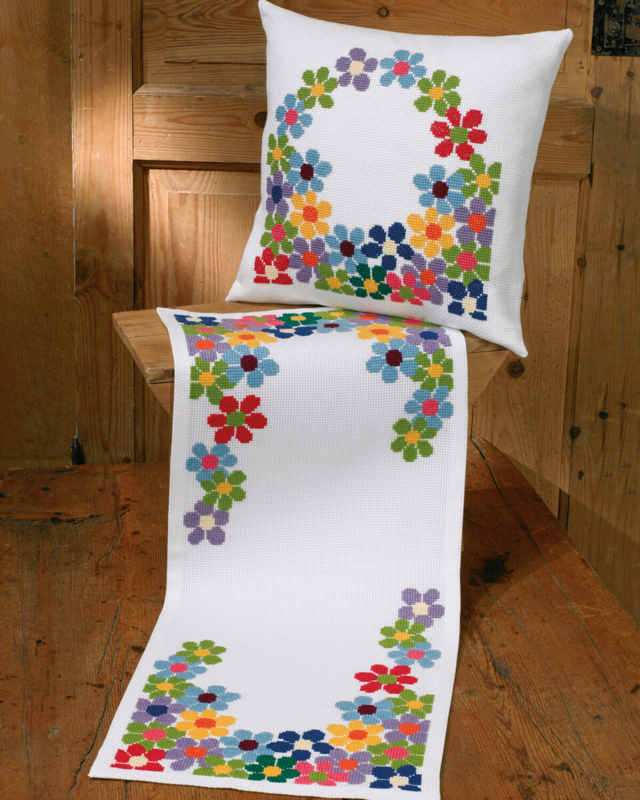 Kit de Broderie Anémones Françaises 35 x 84 cm