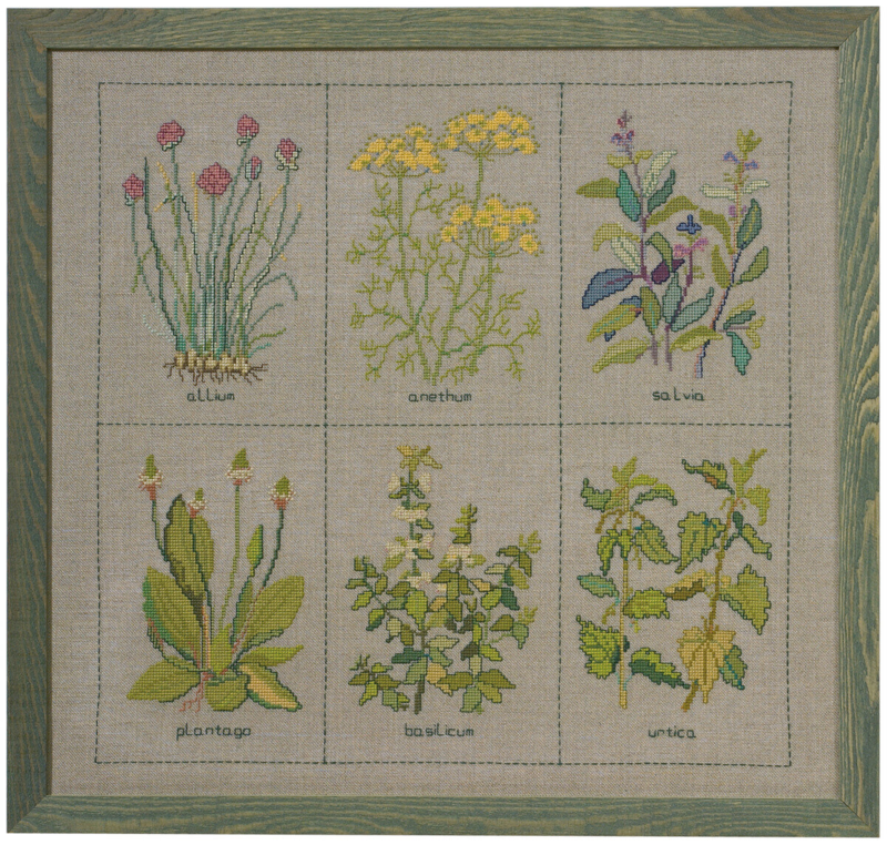 Kit de Broderie Plantes Aromatiques 52 x 49 cm