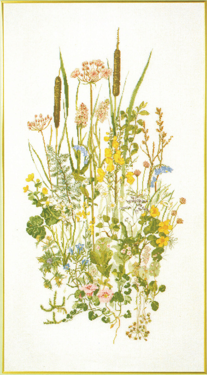 Kit de Broderie Plantes Aquatiques II 60 x 110 cm