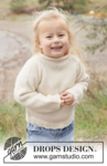 50-19 Little Snow Sweater by DROPS Design