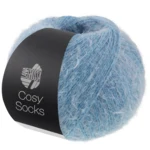 Lana Grossa Cosy Socks 14 Bleu pigeon