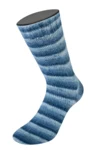 Lana Grossa Cosy Socks Soft Stripes 106 Noir bleu/gris bleu/bleu fumé/bleu blanc