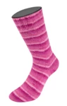 Lana Grossa Cosy Socks Soft Stripes 108 Rose/vieux rose/saumon/rose bruyère