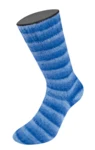Lana Grossa Cosy Socks Soft Stripes 109 Bleu clair/bleu ciel/bleu/bleu marine