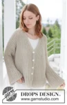 268-17 Spell of Summer Cardigan by DROPS Design