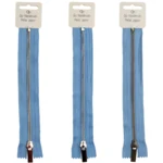 Go Handmade Fermeture Éclair Métal Bleu : Or, argent et bronze