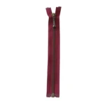 YKK Fermeture à Glissière Métal Séparable 4 mm (25-65 cm) 527 Bordeaux, Laiton antique