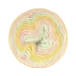 Gjestal Poppis 3108 Rose pastel/vert/jaune dégradé