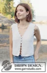 257-32 Scallop Bliss Vest by DROPS Design
