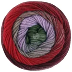 Lana Grossa Cool Wool Big Color 4045 Bordeaux/rouge/taupe/beige/lilas/vert mousse