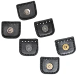 Go Handmade Fermeture Pression Magnétique 4 cm Noir avec or, argent et bronze