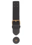 Go Handmade Fermoir avec bouton-pression: Noir/bronze