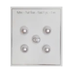 Go Handmade Boutons en perle: Rond, Perle