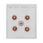 Go Handmade Boutons en perle: Semi-rond, Brun pastel