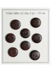 Go Handmade Boutons en bois - UFO: 15 mm