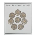 Go Handmade Boutons Pailletés Or