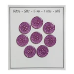 Go Handmade Boutons Pailletés Rose