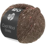 Lana Grossa Cool Wool Dots 11 Brun gris