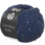Lana Grossa Cool Wool Dots 02 Bleu foncé