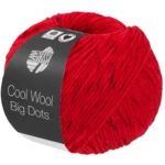 Lana Grossa Cool Wool Big Dots 105 Rouge