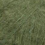 DROPS BRUSHED Alpaca Silk 32 Vert Mousse (Uni colour)