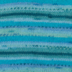 DROPS Fabel Print 340 Lagon bleu