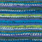 DROPS Fabel Print 677 Vert turquoise