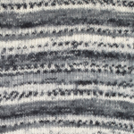 DROPS Fabel Print 905 Noir / naturel