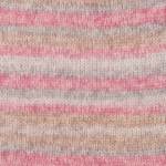 DROPS Fabel Long Print 623 Brouillard rose