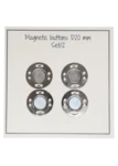 Go Handmade Boutons magnétiques 20 mm (2 pièces): Argent