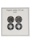 Go Handmade Boutons magnétiques 20 mm (2 pièces): Gris