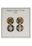 Go Handmade Boutons magnétiques 20 mm (2 pièces): Or